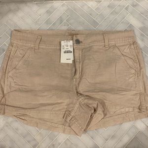 J Crew Linen Khaki Short 4 NWT